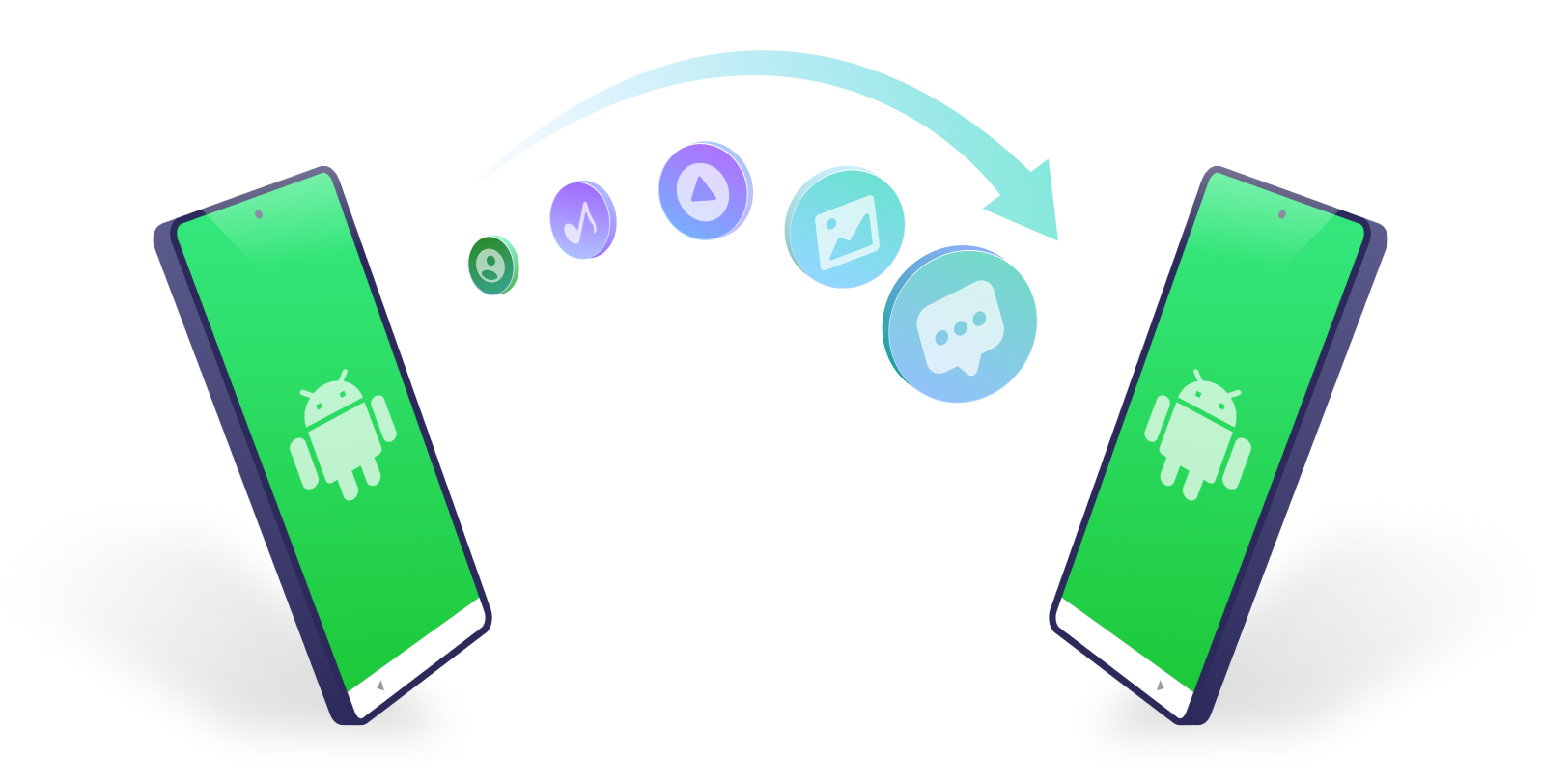 AndroidとiOS間でデータを転送